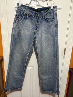 Helix Men's Light Wash Straight Jeans
